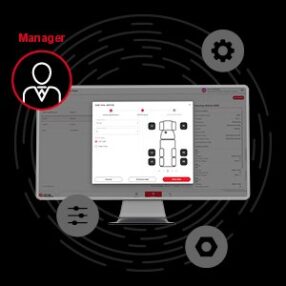 Interface manager sur écran d’ordinateur pour la configuration et le paramétrage des équipements